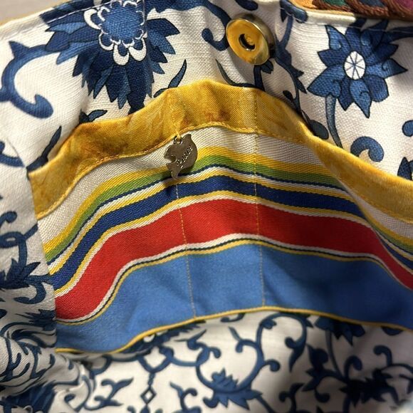 Peaceofthread handmade yellow tote handbag - Picture 7 of 12